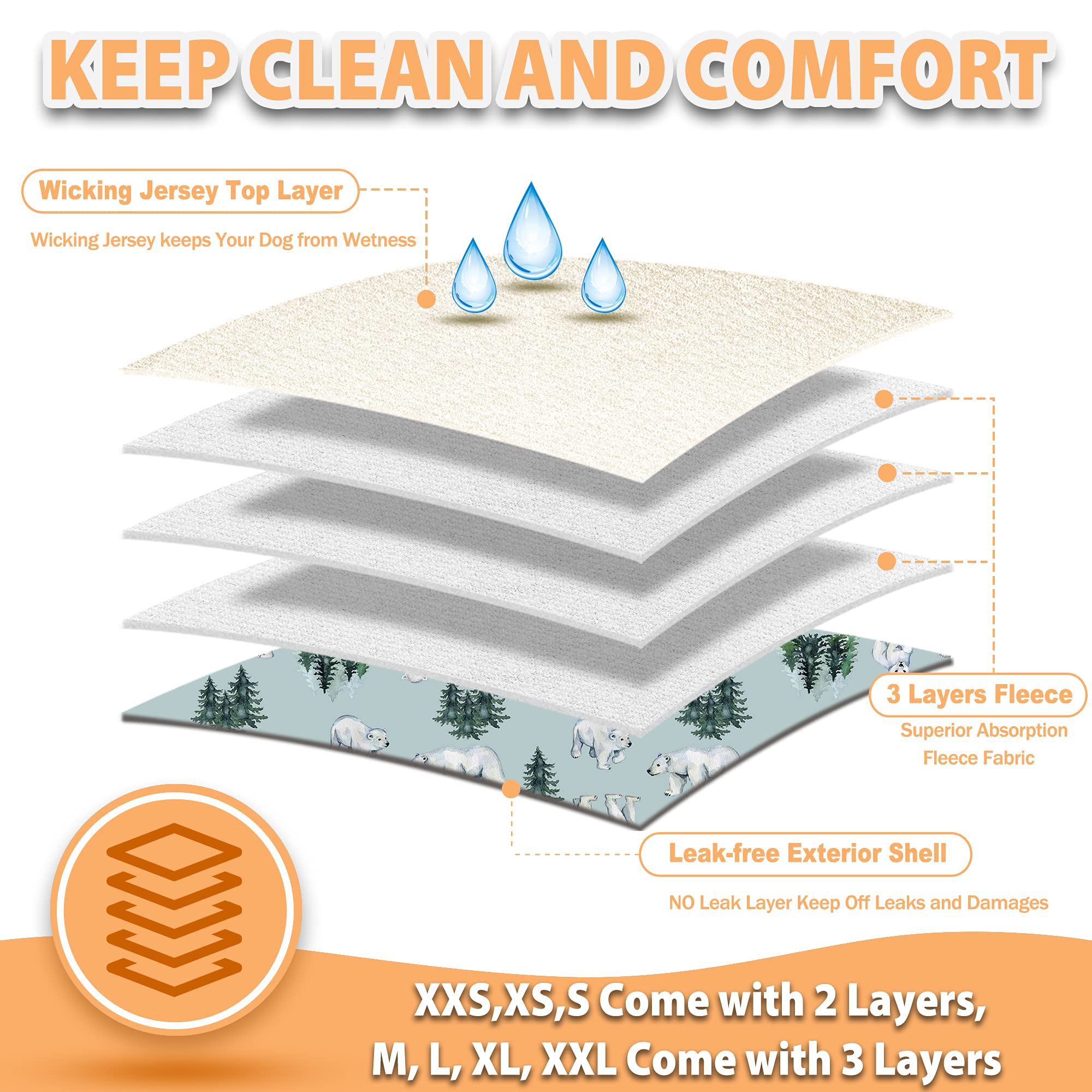 Langsprit bandes ventrales pour chien mâle, photo 3: confort avec bords élastiqués