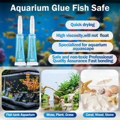 LANGXINST Adhésion forte en gel pour plantes et décor dans l'aquarium.