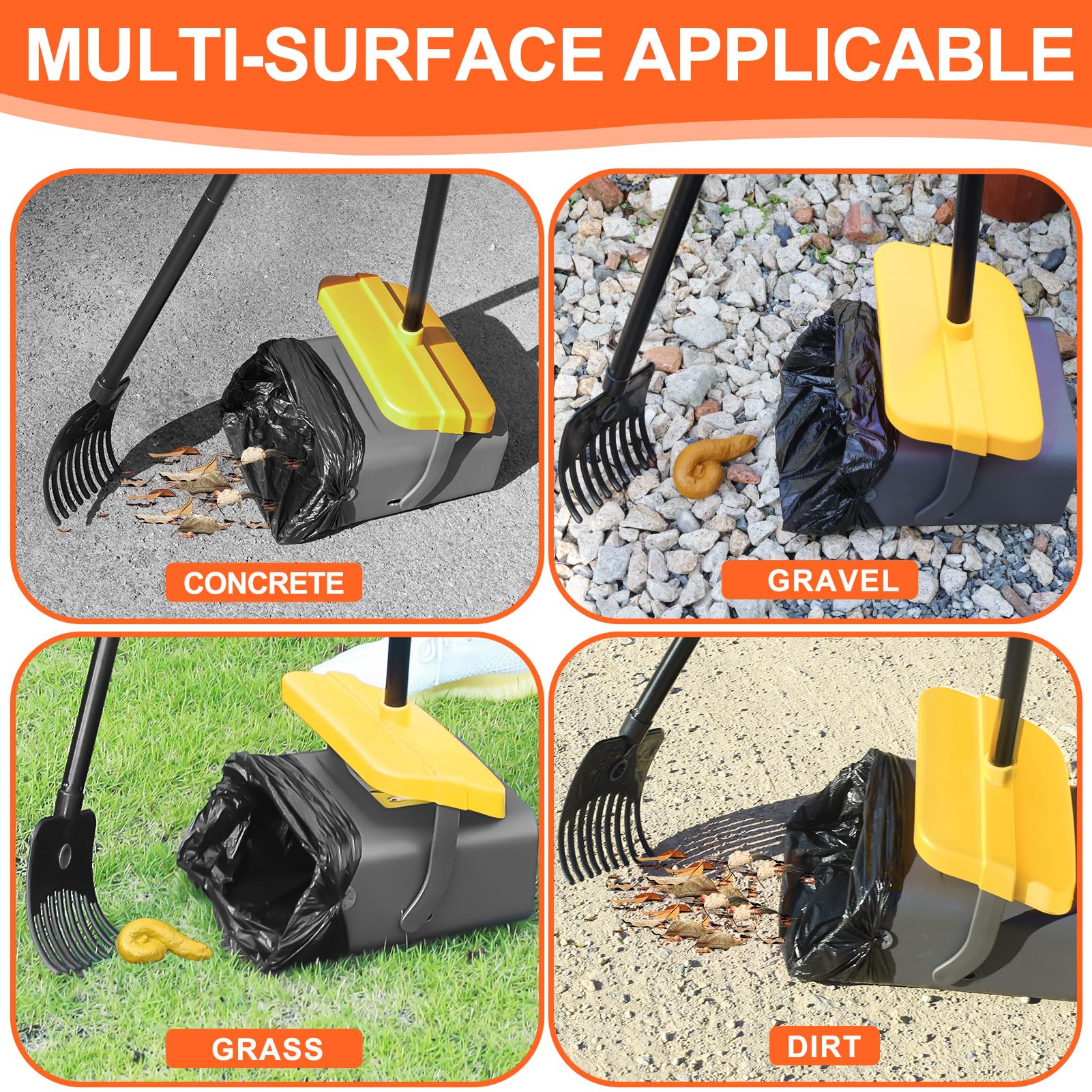 LANNEY Pooper Scooper nettoyage rapide et remise en place après chaque utilisation