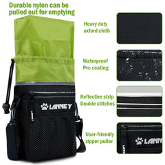 LANNEY sac friandises dressage épaule, ceinture réglable pour porter confortablement.