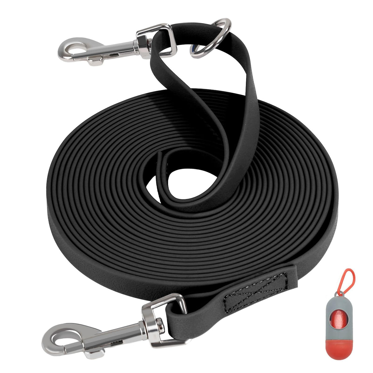 Lanwandeng longe-chien 100 pieds imperméable, idéale pour balades et jeux dans l'eau.