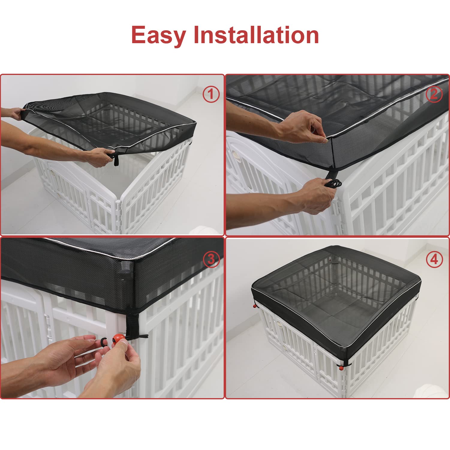 LAOZZ attaches elastiques pour fixation rapide du couvercle.