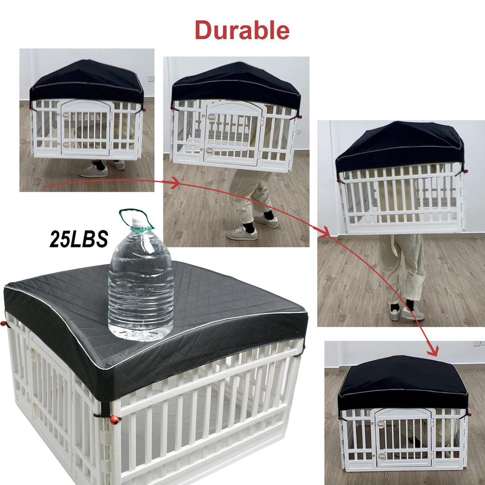 LAOZZ montage sans outils pour couverture de parc chien portable.