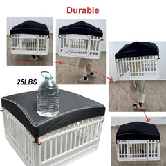 LAOZZ montage sans outils pour couverture de parc chien portable.