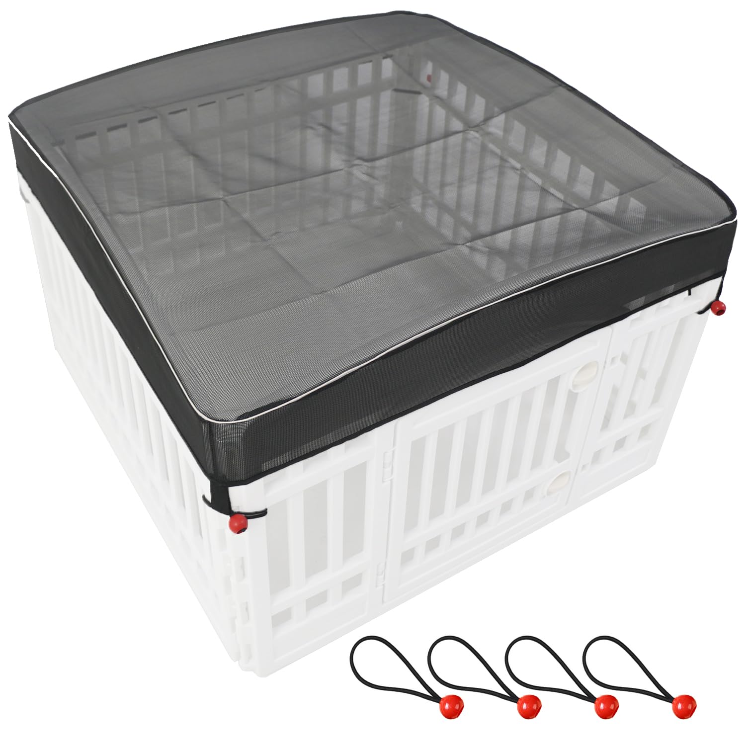 Couvercle de toit maillage LAOZZ pour enclos chien 36 pouces, sécurité et ventilation.