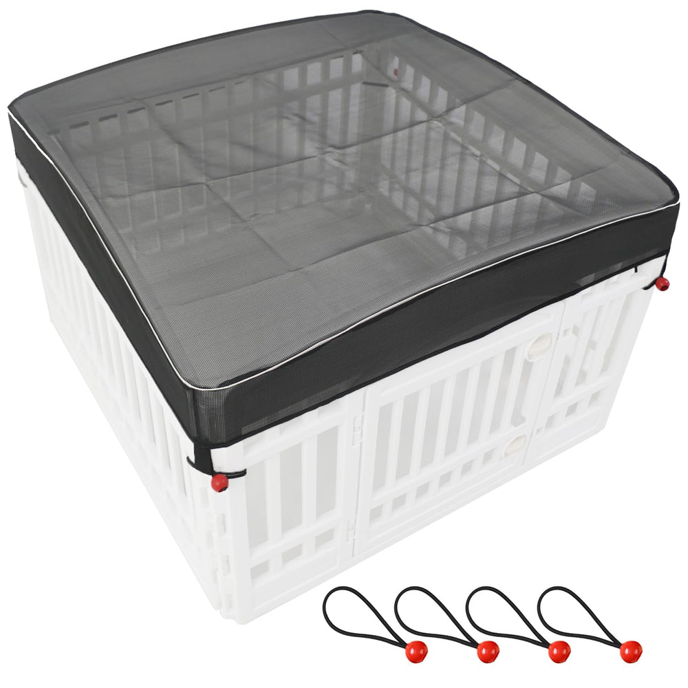 Couvercle de toit maillage LAOZZ pour enclos chien 36 pouces, sécurité et ventilation.