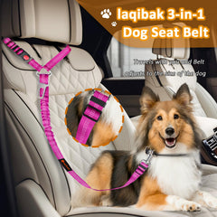 Laqibak attache ceinture chien 360 degrés évitant les enchevêtrements en voyage.