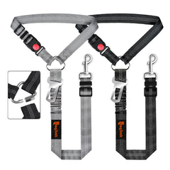 Laqibak harnais-ceinture-chien 3-en-1, sécurité pratique en trajet.