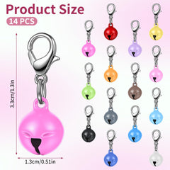 Larrel cloche pour collier chat blanc, ajout coloré et charmant.