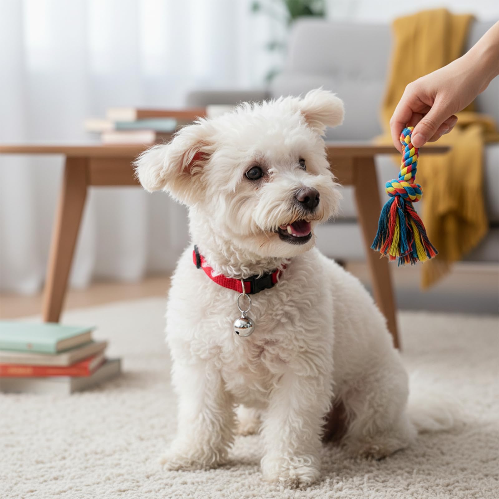 Exemple d’installation sur collier avec cloche Larrel pour chien et chat.