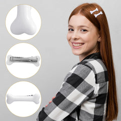 Accessoire coiffure Larrel, design 3D os blanc qui attire le regard