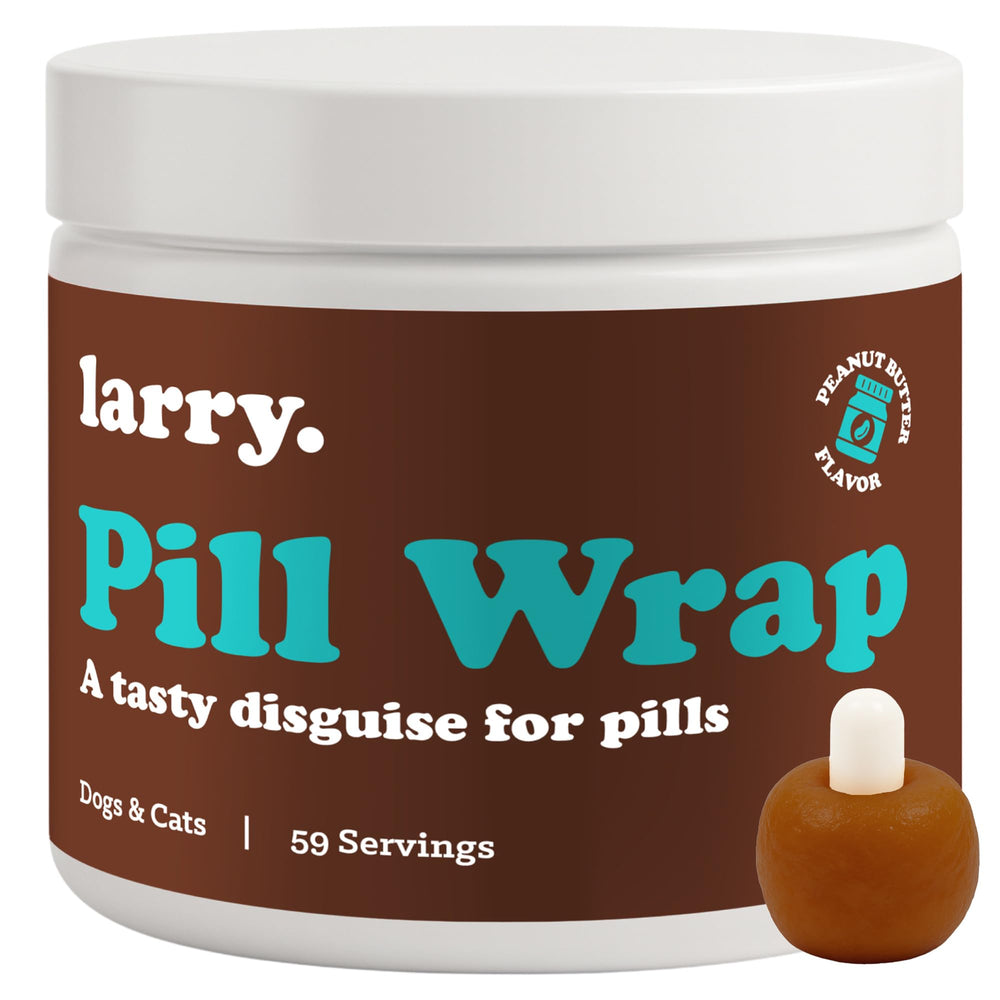 Larry enveloppe-gelules chien-pate: masque les pilules pour une prise plus facile.
