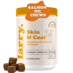 Larry Huile Saumon pour chien, flacon pratique, source d'acides gras essentiels