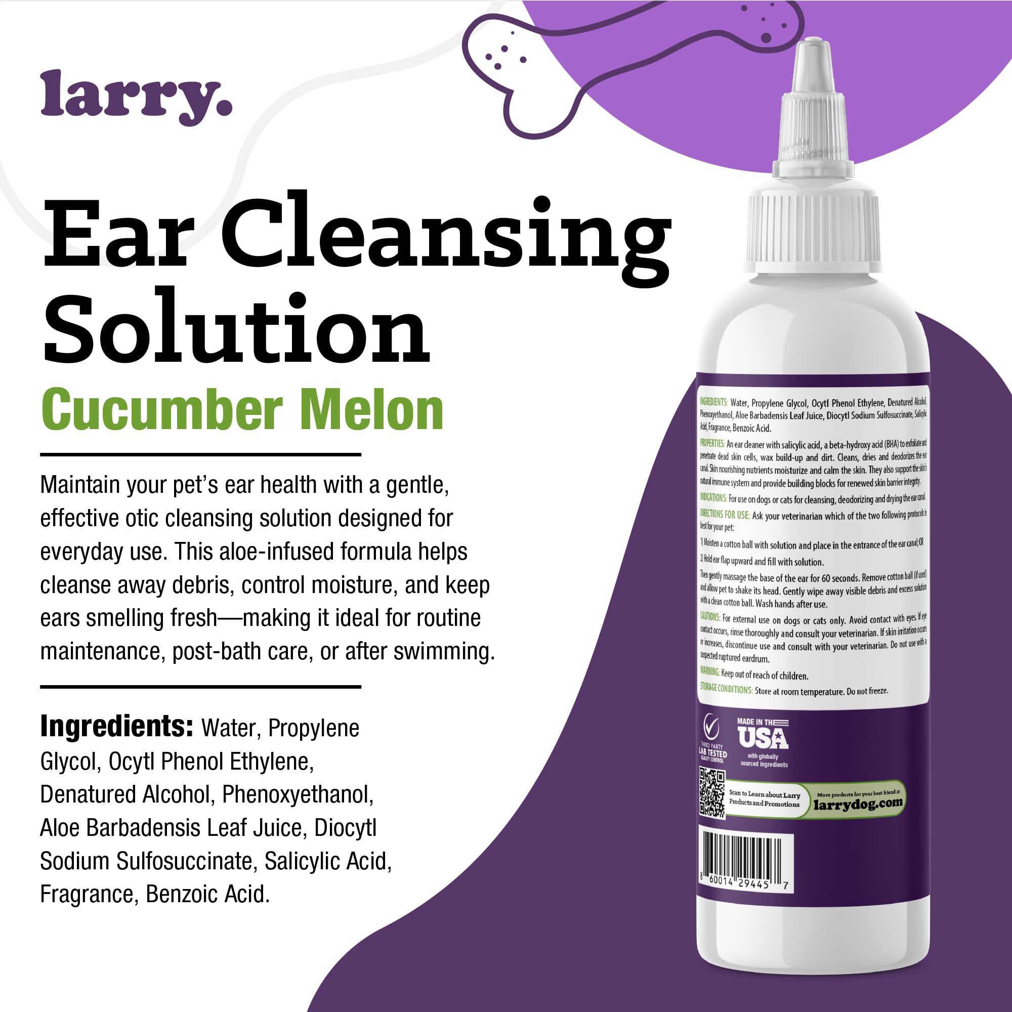 Larry odeur-concombre-melon: parfum frais qui agrémentera la routine d’hygiène.