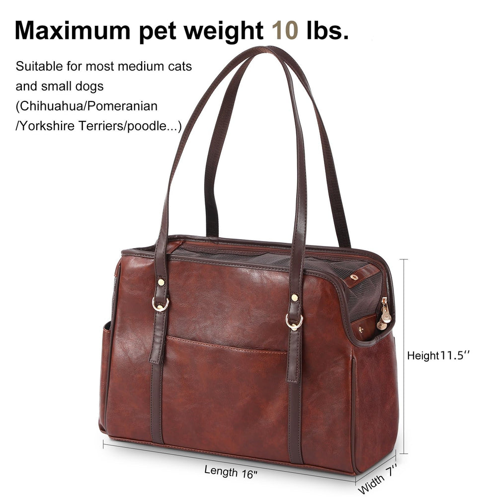 Lasaviin sac transport chien avec poches intérieures pour essentiels