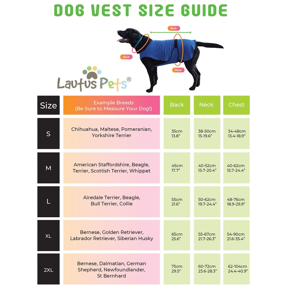 Lautus Pets veste refroidissante chien, ouverture par zip pour un enfilage facile.