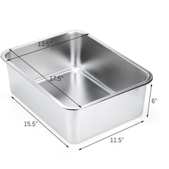 Boîtes Lawei en inox ensemble, design sûr et nettoyage rapide.