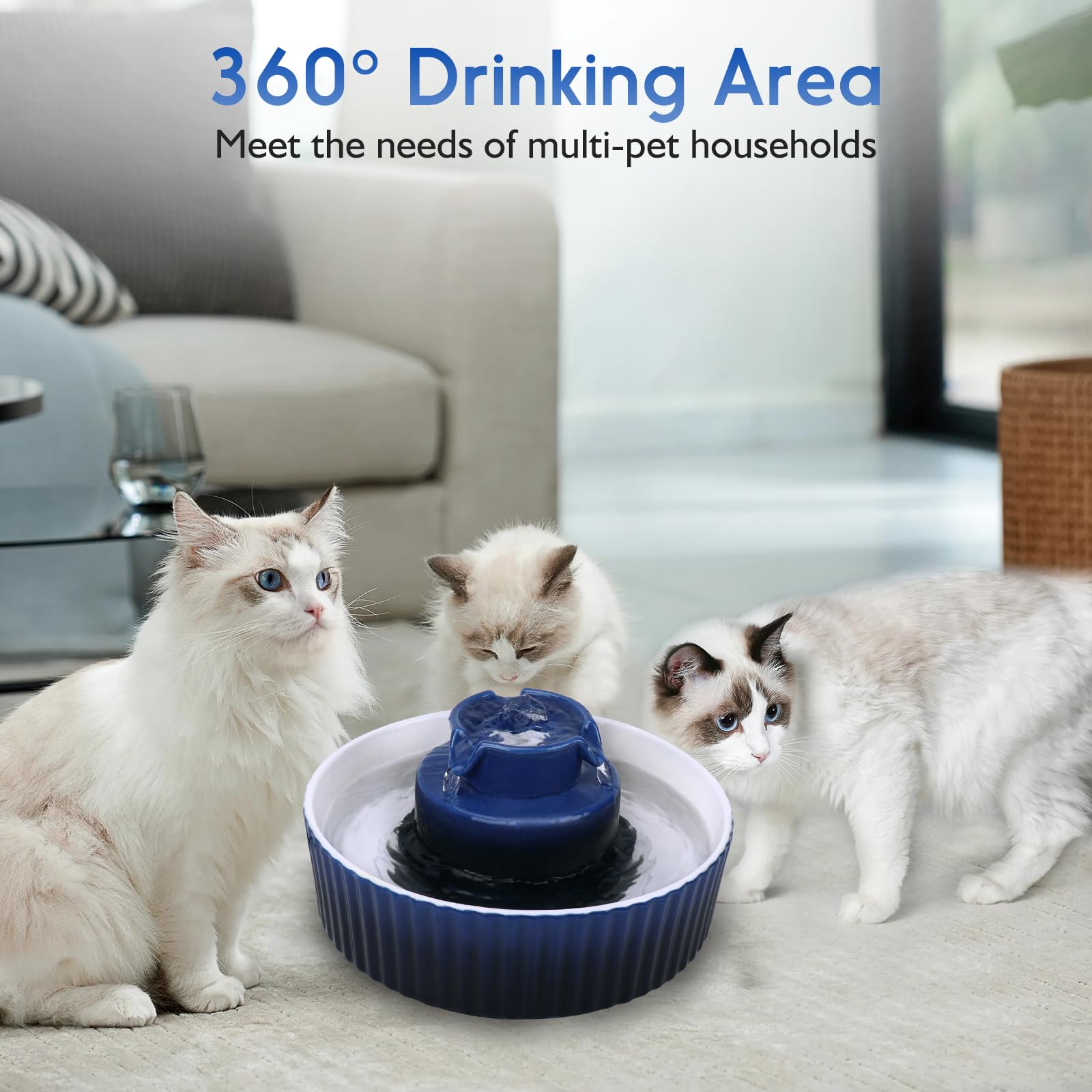 Zone d alimentation à 360° Lawfery Cupcake pour tous les animaux