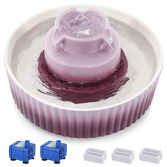 Fontaine Lawfery pour chats en céramique, capacité 2 L, hydratation pratique.