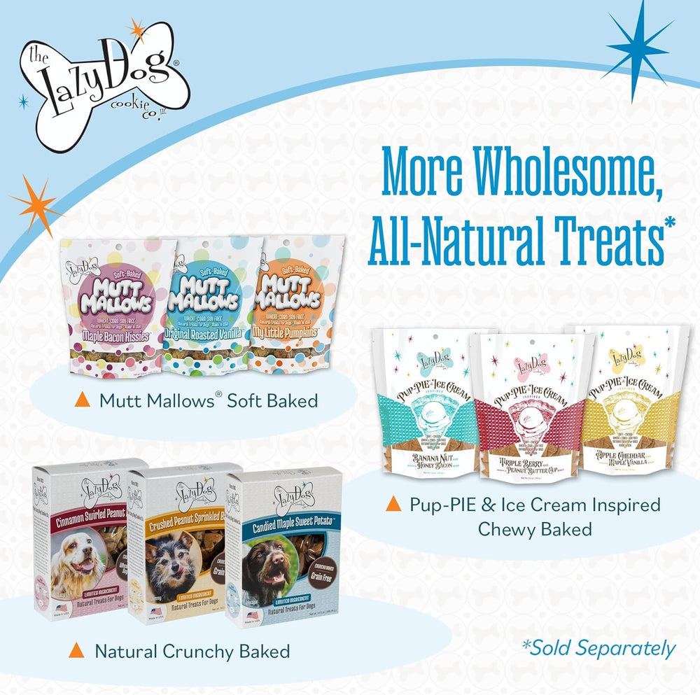 Pup-Pie The Lazy Dog Cookie Co. sans produits laitiers, douceur adaptée.
