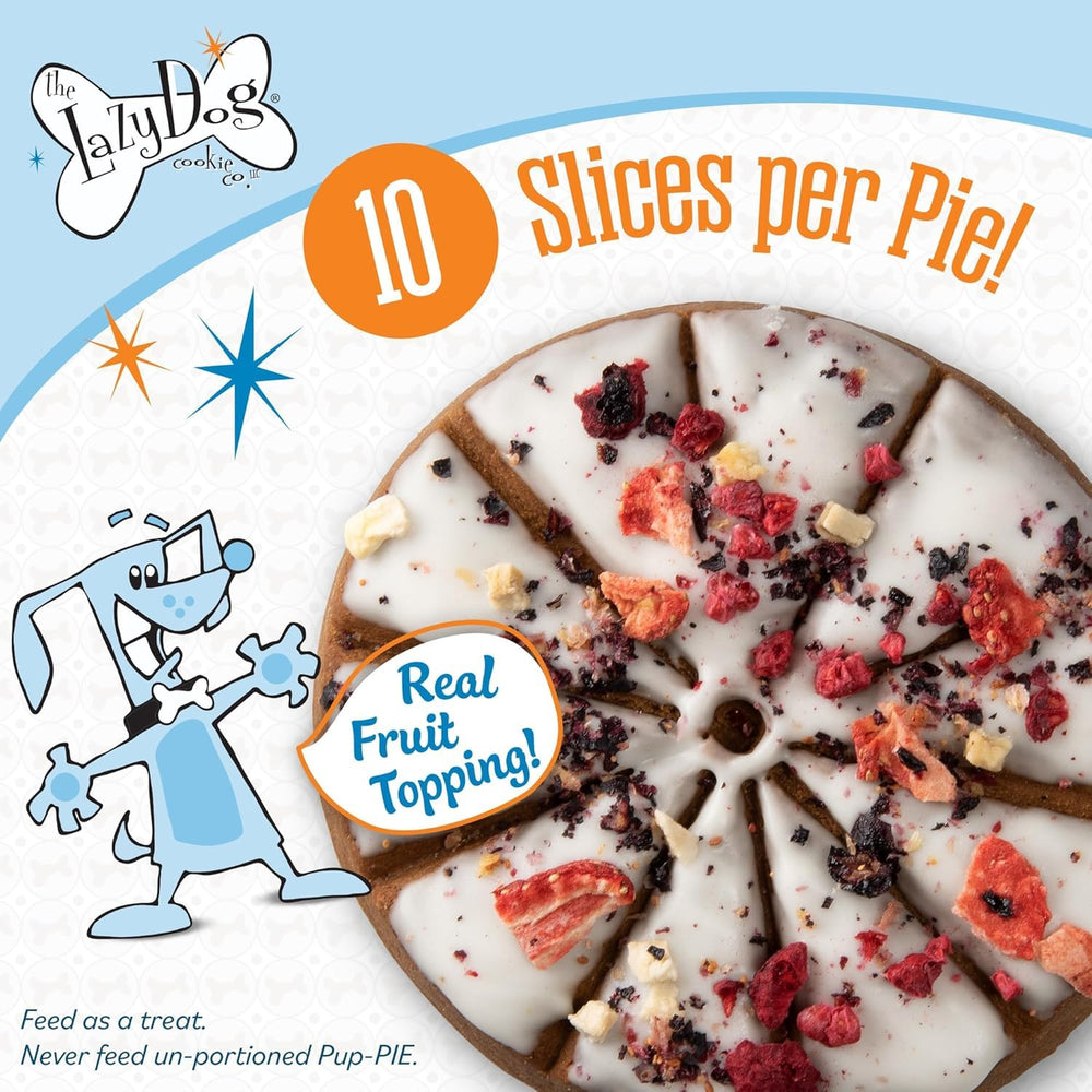 Pup-Pie The Lazy Dog Cookie Co. tranches en 10 biscuits, parfait pour partager.