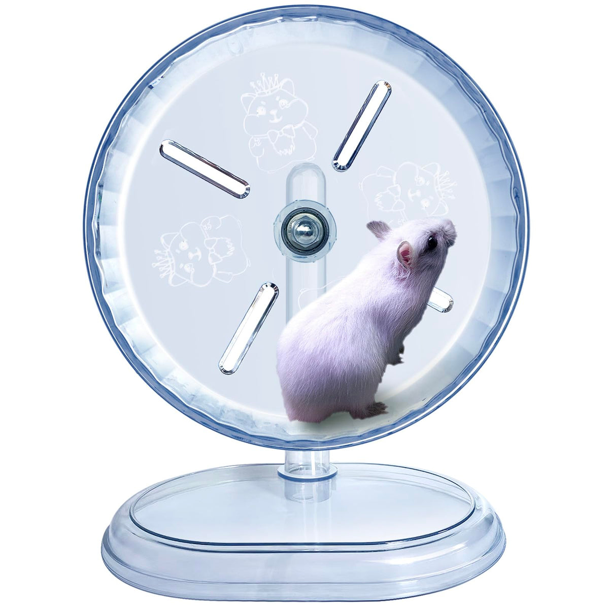 Roue lazYYzal silencieuse de 7 pouces pour hamster, course fluide et nocturne.