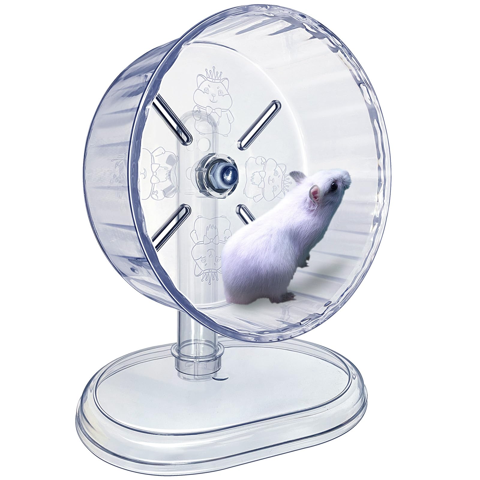Support ajustable lazYYzal pour roue hamster, installation facile et stabilité accrue.