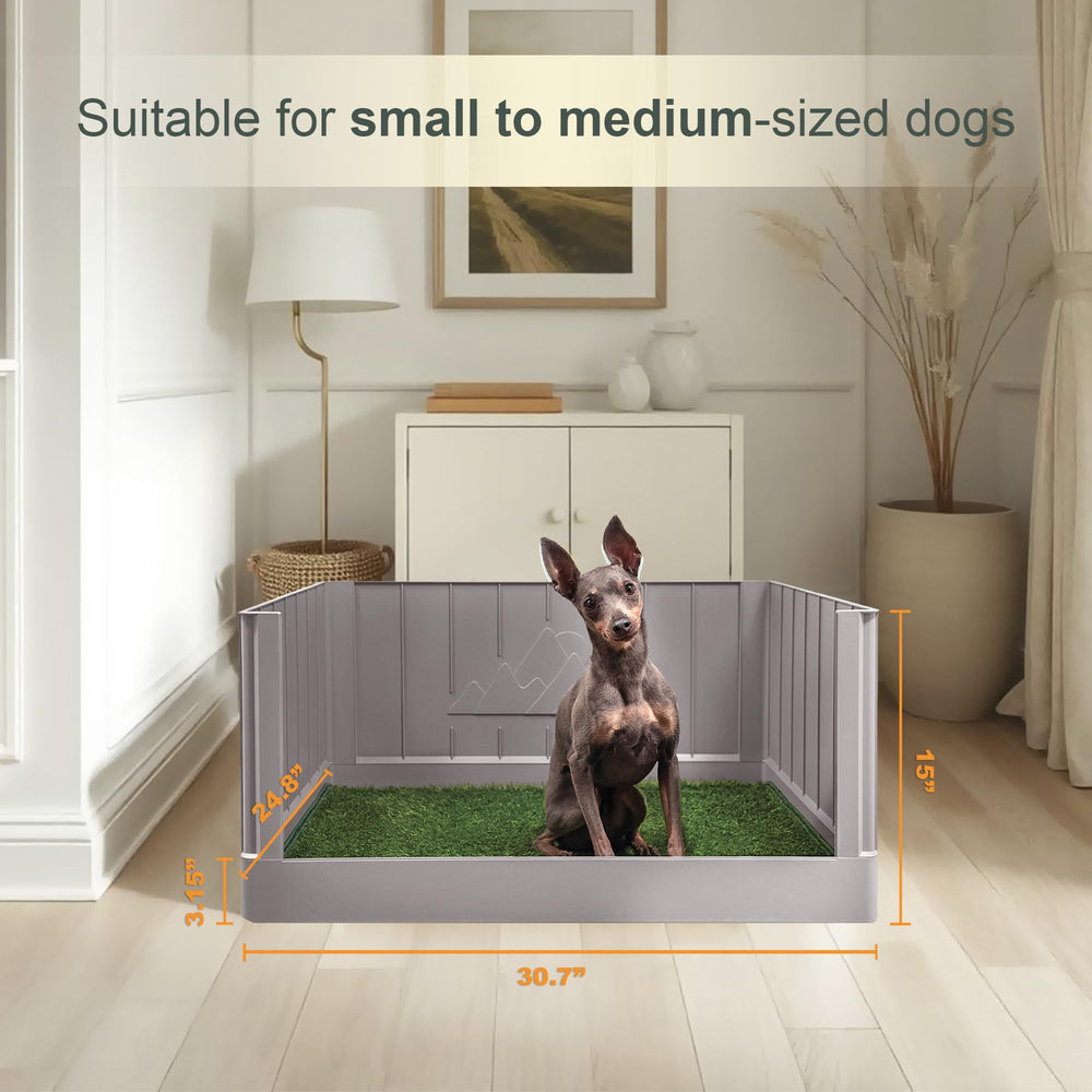 LAZZIPET Toilette pour chiot: emplacement pour tapis-pipi 22x22
