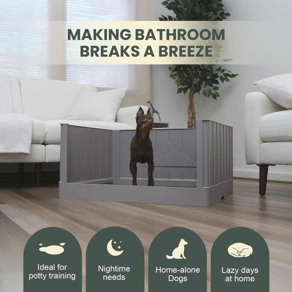 LAZZIPET Toilette pour chiot: nettoyage facile et absence d’odeur