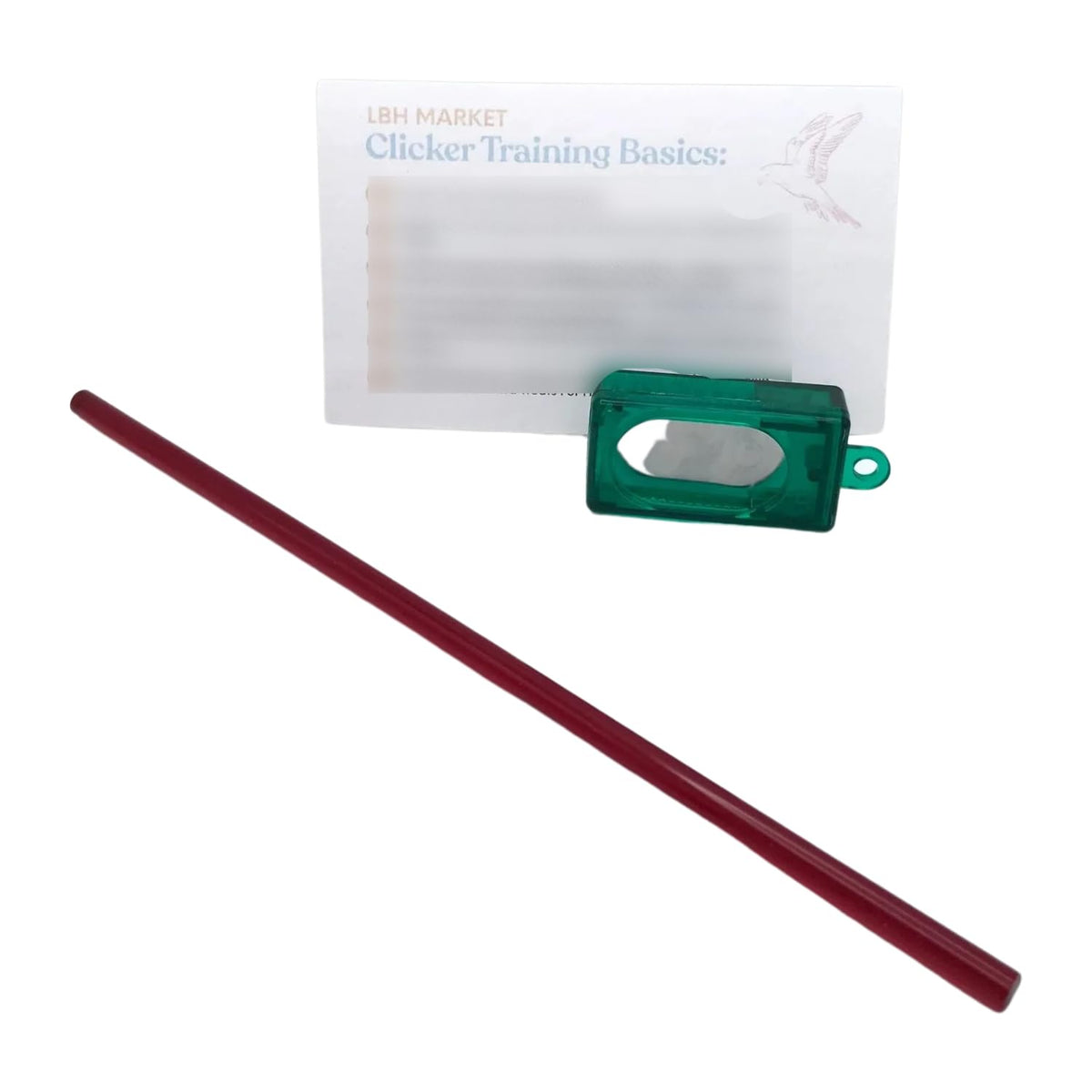 LBH MARKET kit d entraînement pour oiseaux: boîtier à clic rouge pour apprentissage positif