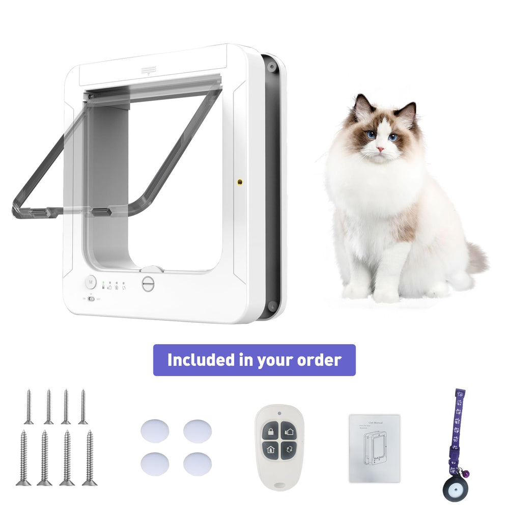 3 cles RFID et micro-puce pour controle d_acces du chat.