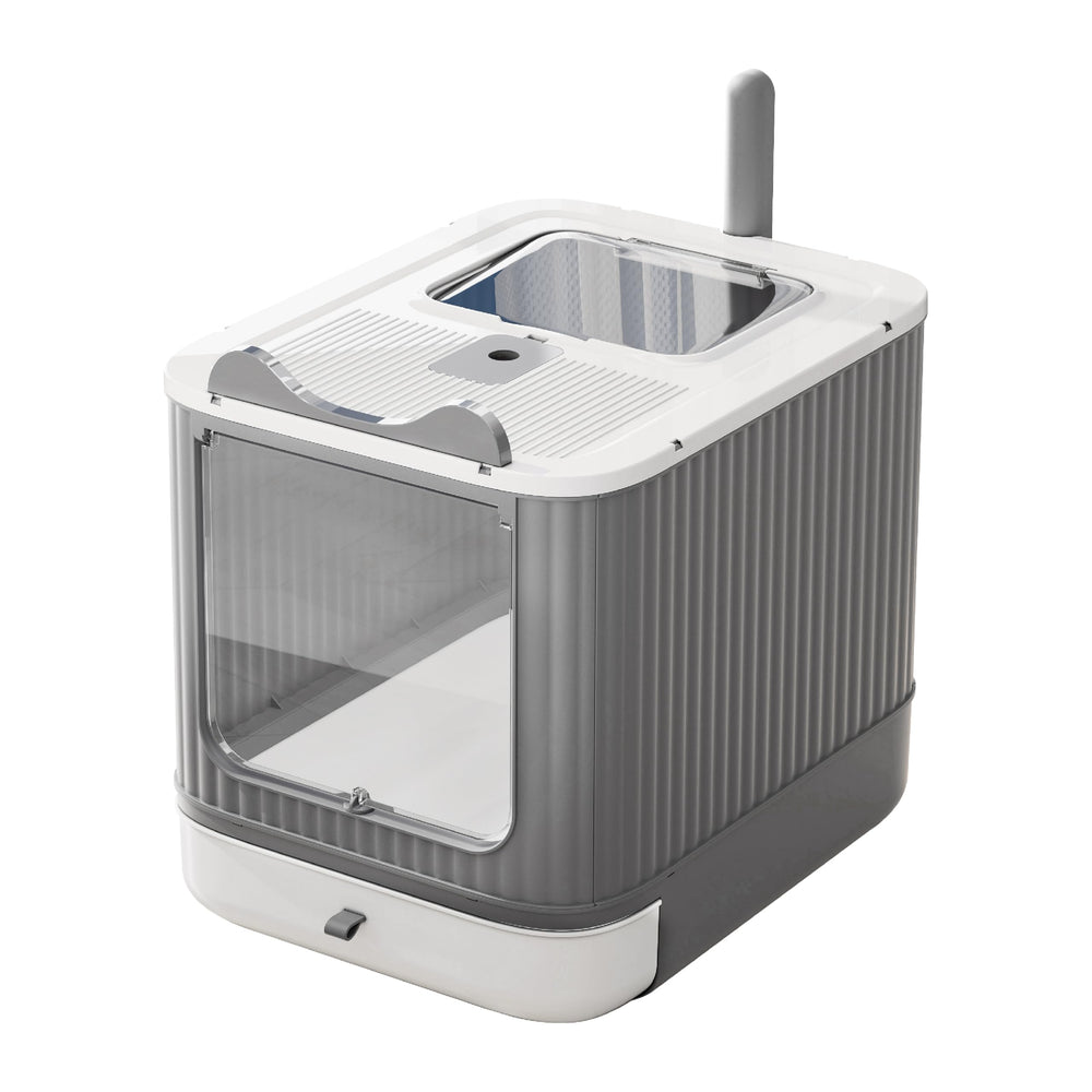LCZLBRRD Boîte litière fermée - design moderne pour éviter les éclaboussures.
