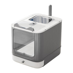LCZLBRRD Boîte litière fermée - design moderne pour éviter les éclaboussures.