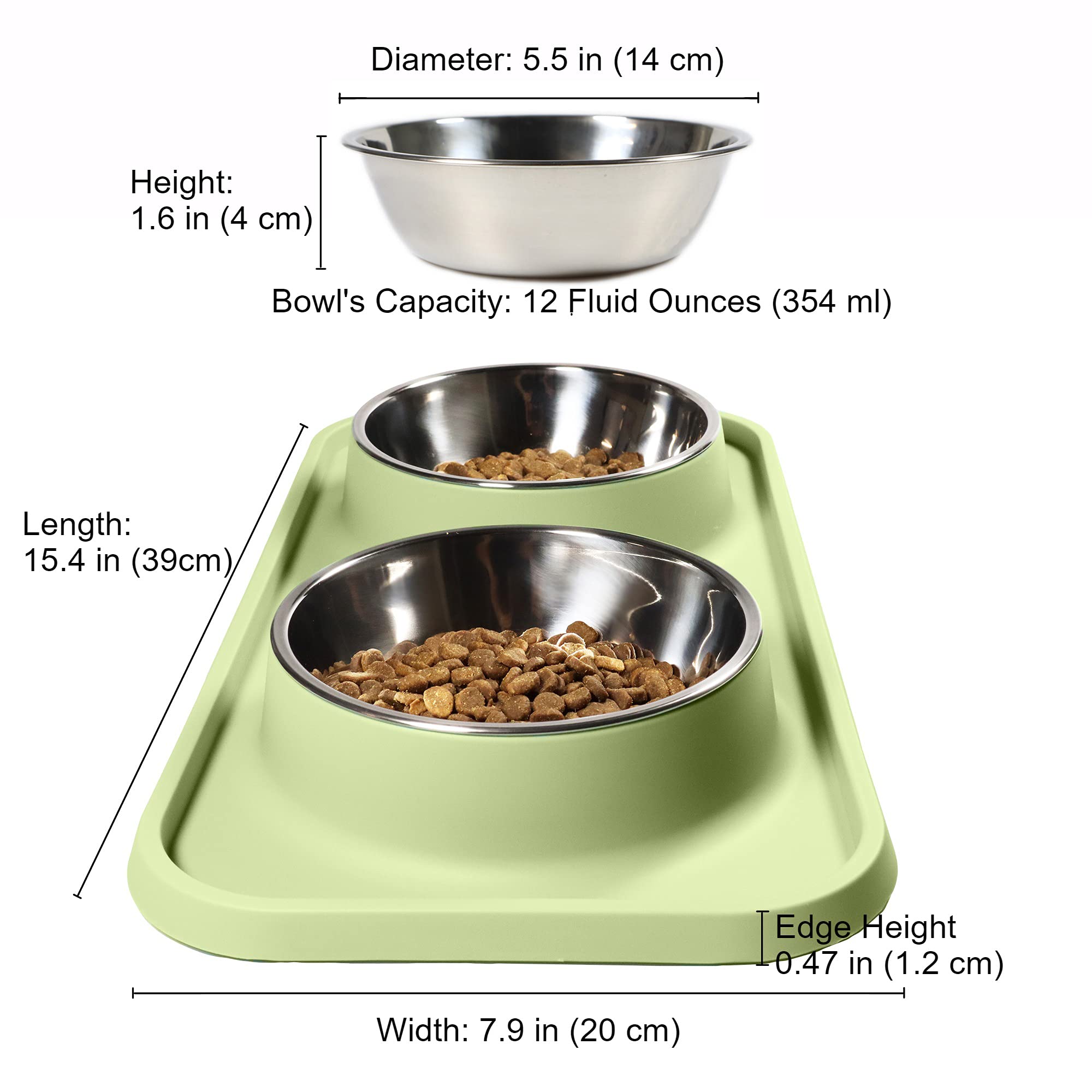 L.D.Dog base surélevée 0,51 cm favorisant une posture naturelle
