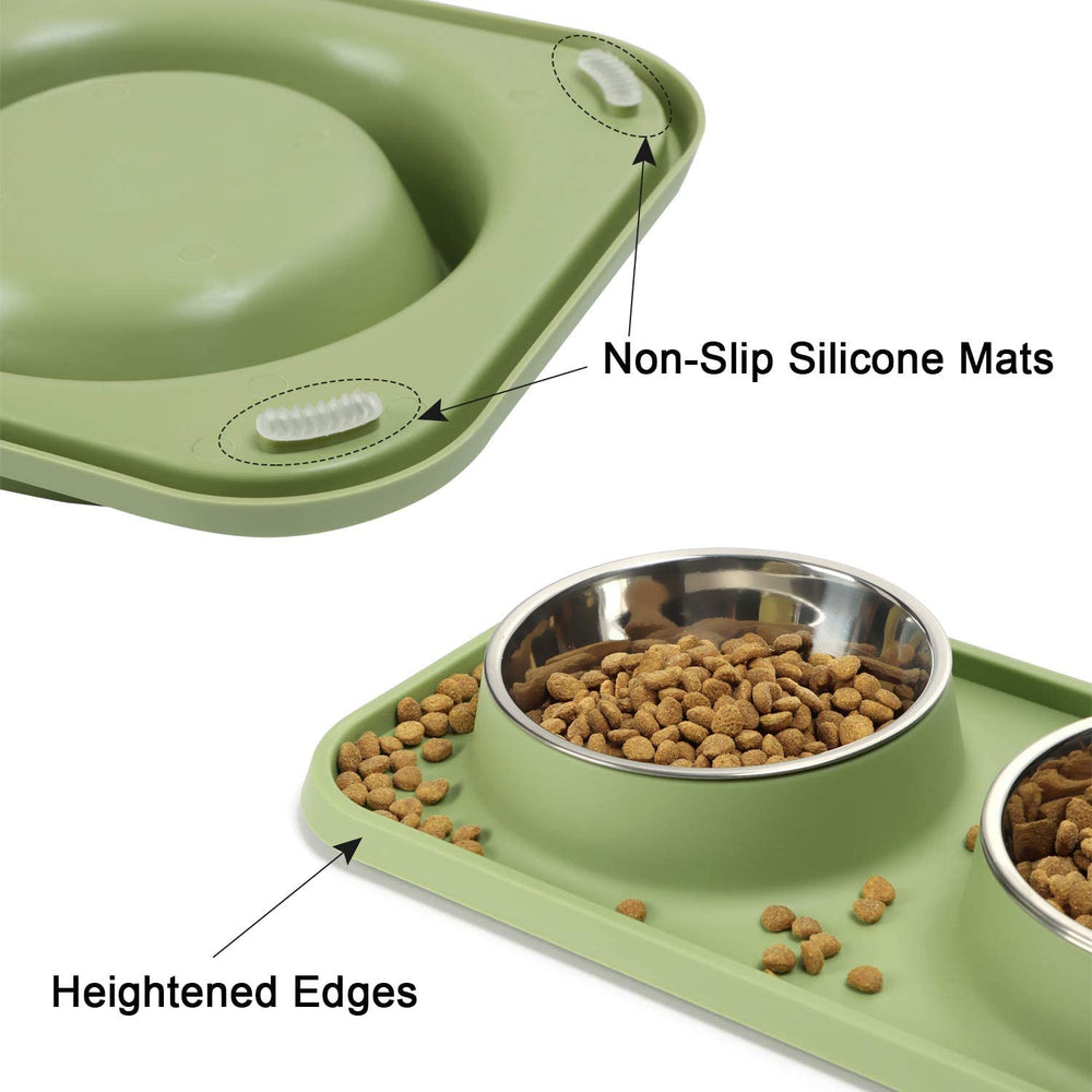 L.D.Dog bols en acier inox amovibles pour un nettoyage facile