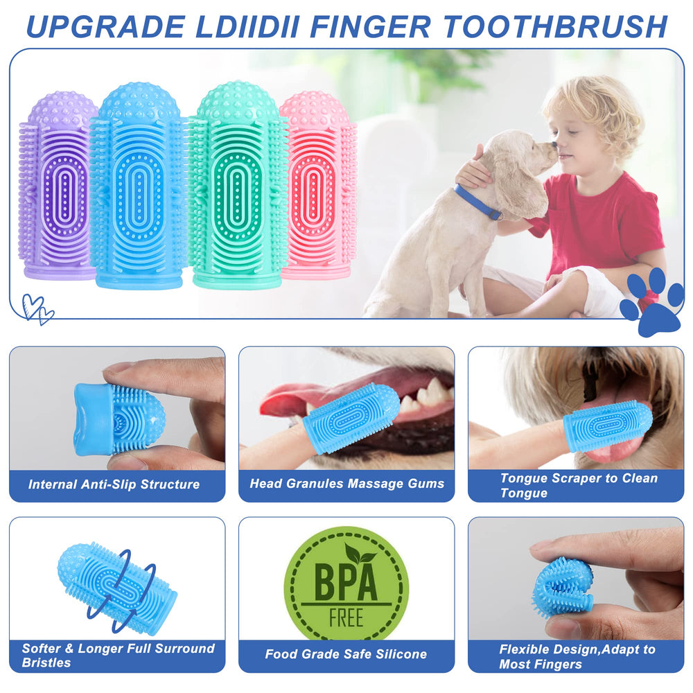 LDIIDII brosse-dents chien gencives massage : massage doux des gencives.