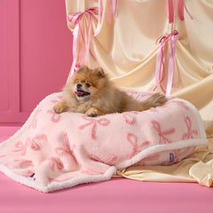 Face jacquard shag douce pour le confort du chien.