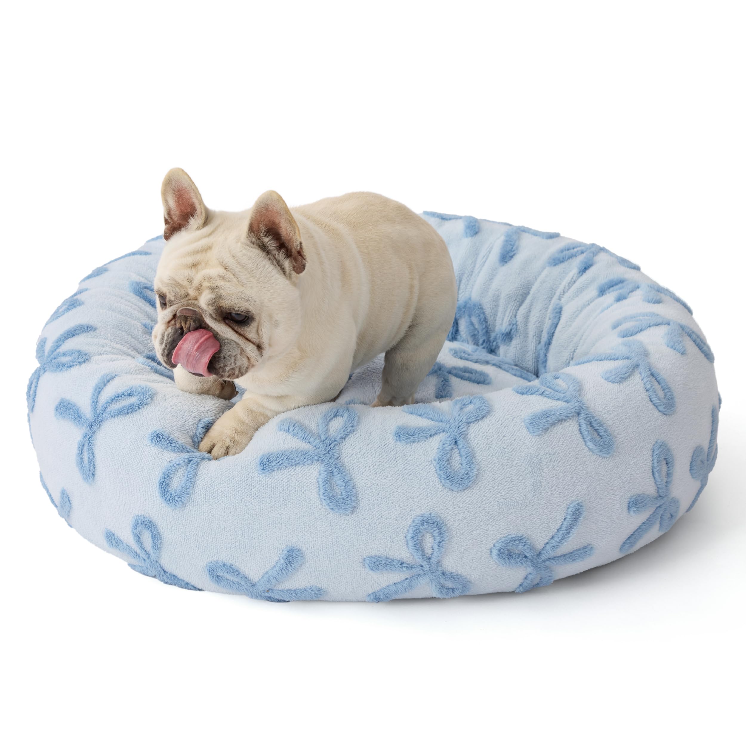 LE SURE lit-donut-ronde-utilisation-chiens-et-chats: convient aux animaux de petite et moyenne taille.
