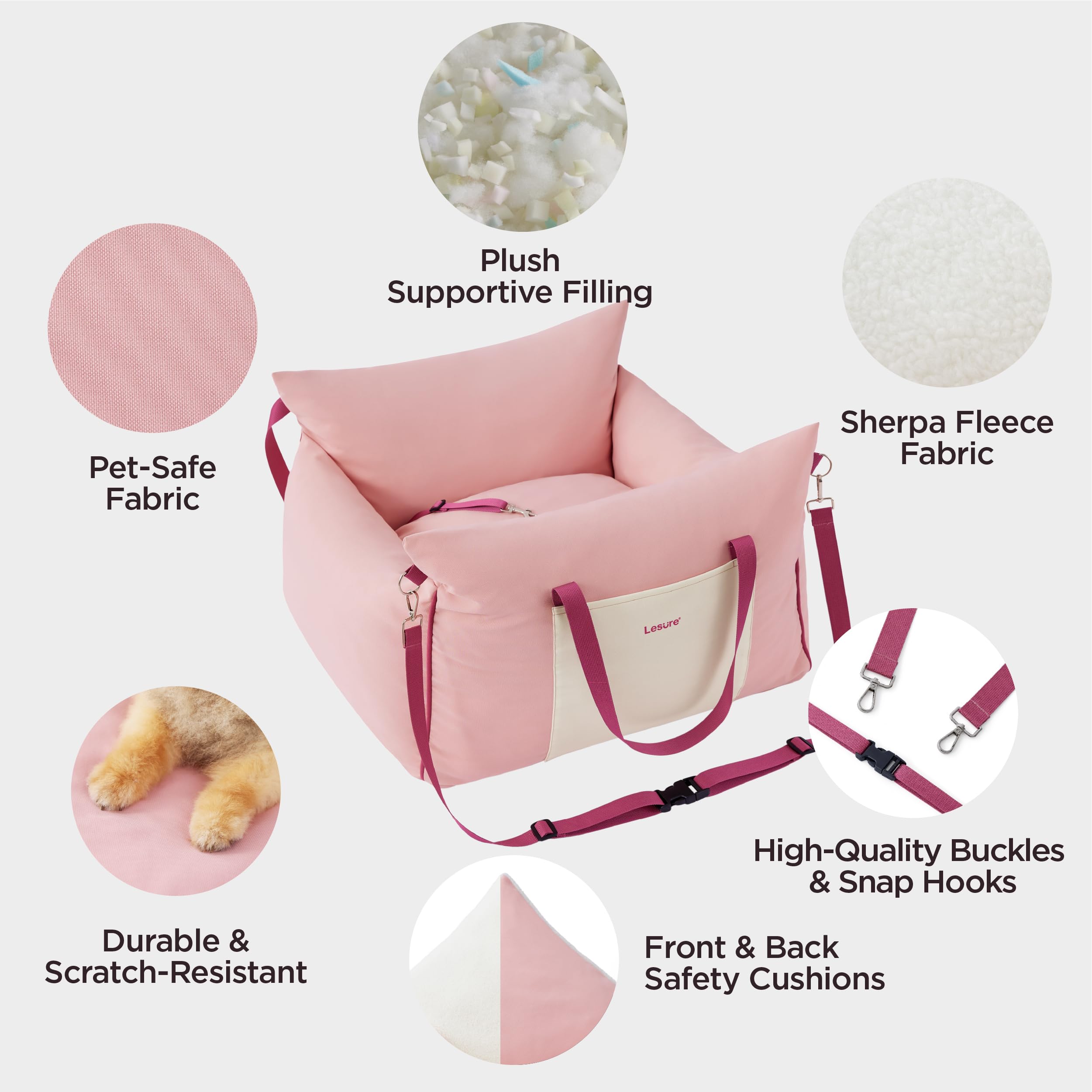 LE SURE mousse-memoire-epaisse procure un soutien confortable pendant les trajets