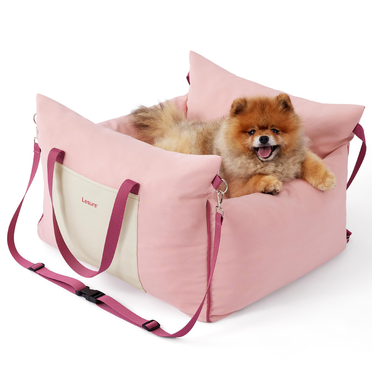 LE SURE siège-auto petit chien doux pour trajets sûrs et confortables