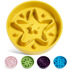 Bol LE TAUCI ralentisseur en céramique avec étoile jaune pour manger plus lentement