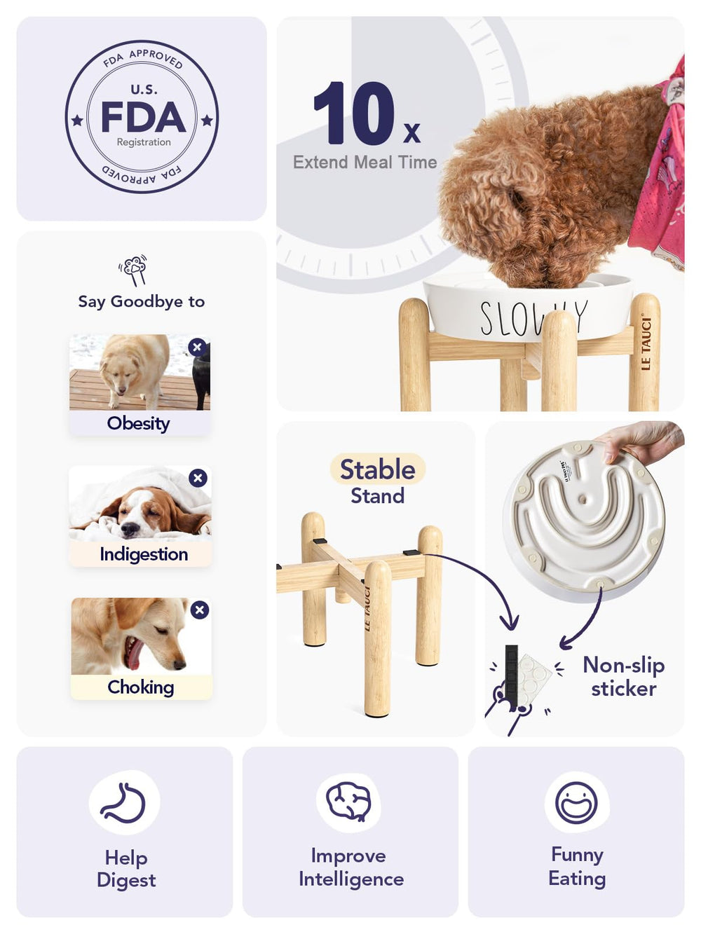 Le Tauci Pet design blanc élégant – style moderne dans votre espace repas