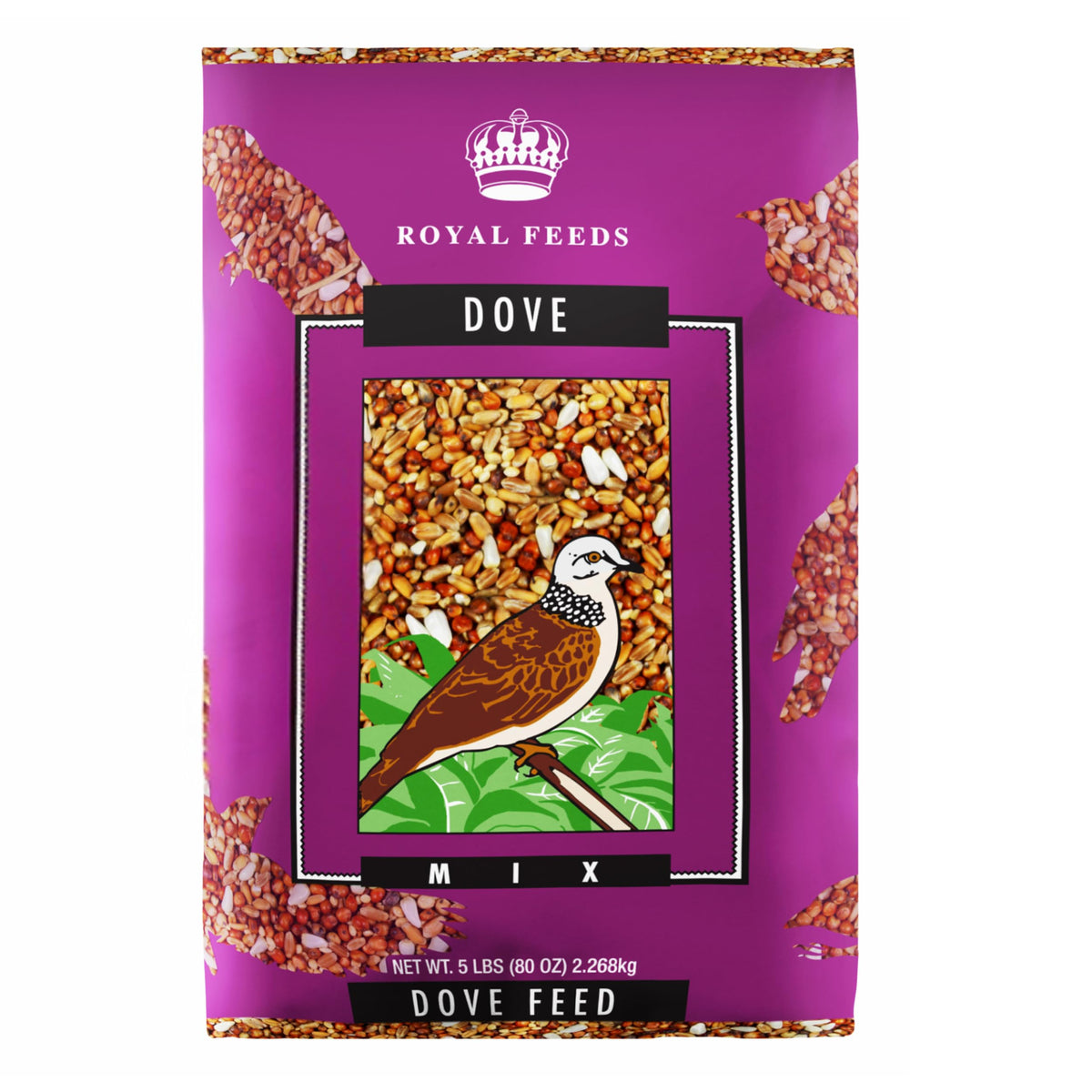 Leach Dove Mix 5 Livres – emballage pratique pour nourrir les tourterelles.