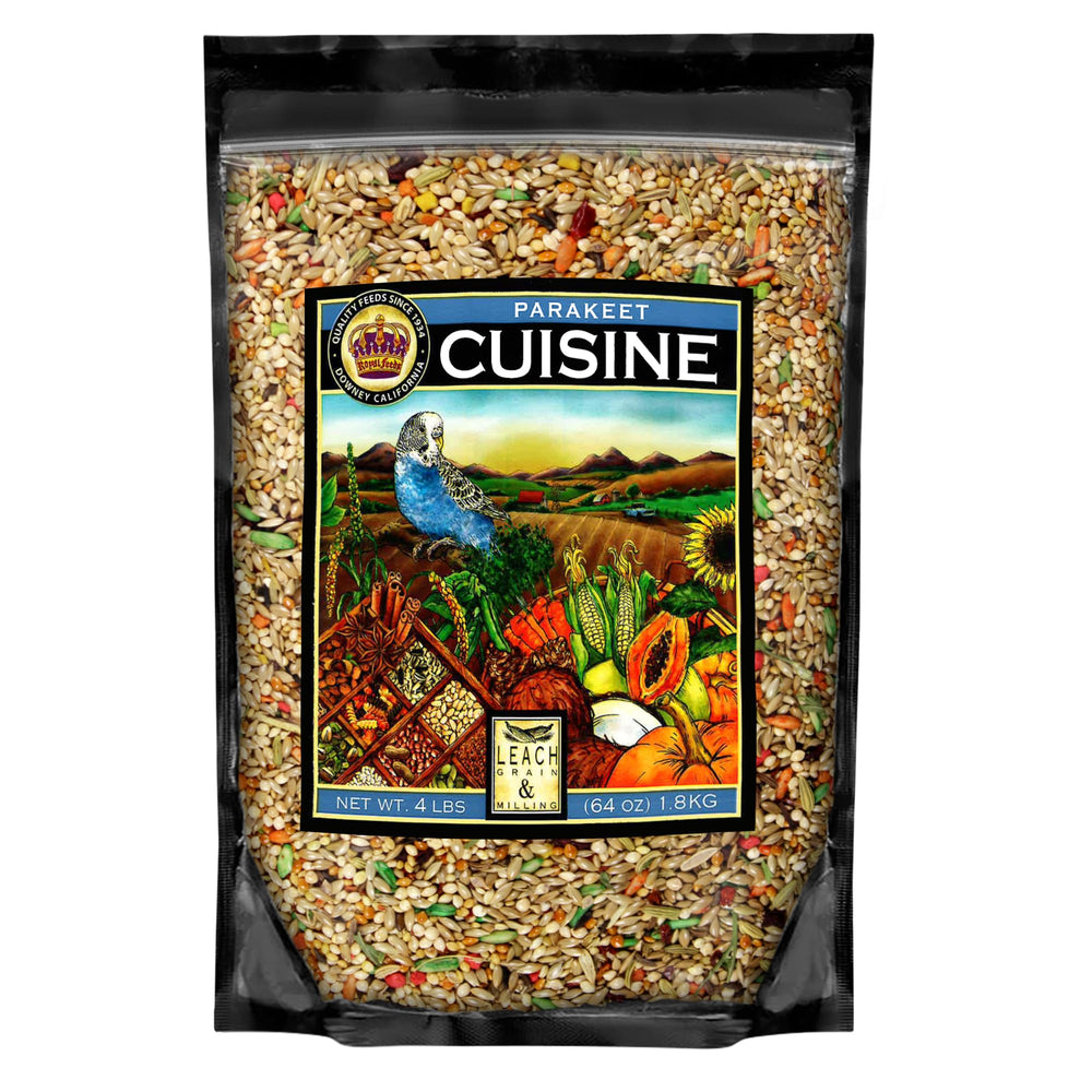 LEACH GRAIN & MILLING CO. Parakeet Cuisine – Mélange de graines soutenant énergie et vitalité.