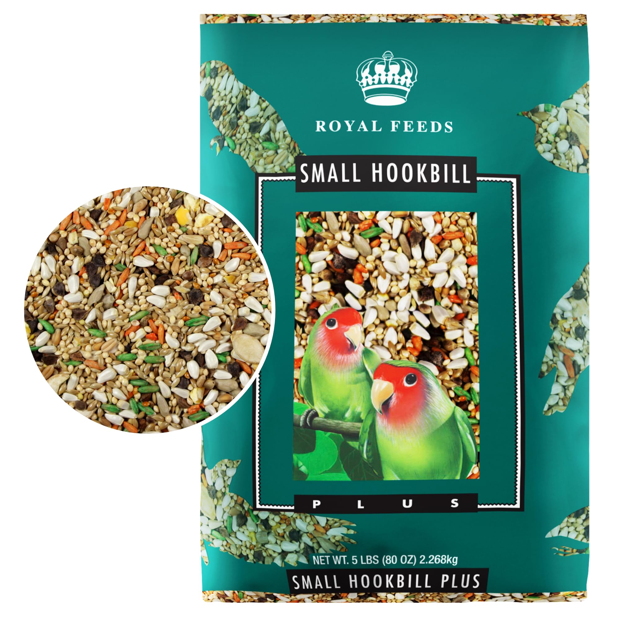 qualité leach grain & milling co petit bec crochu plus 5 lb, emballage pratique.