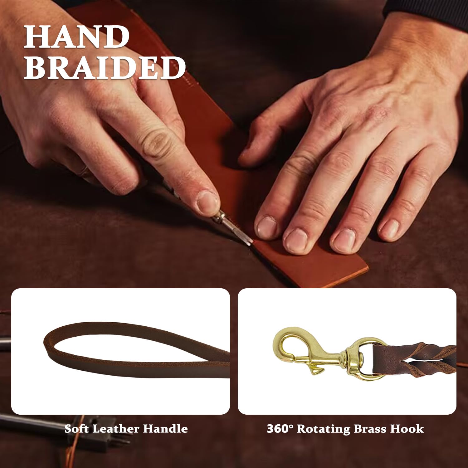 Leadfar laisse 6ft rotation 360 pour éviter les nœuds.