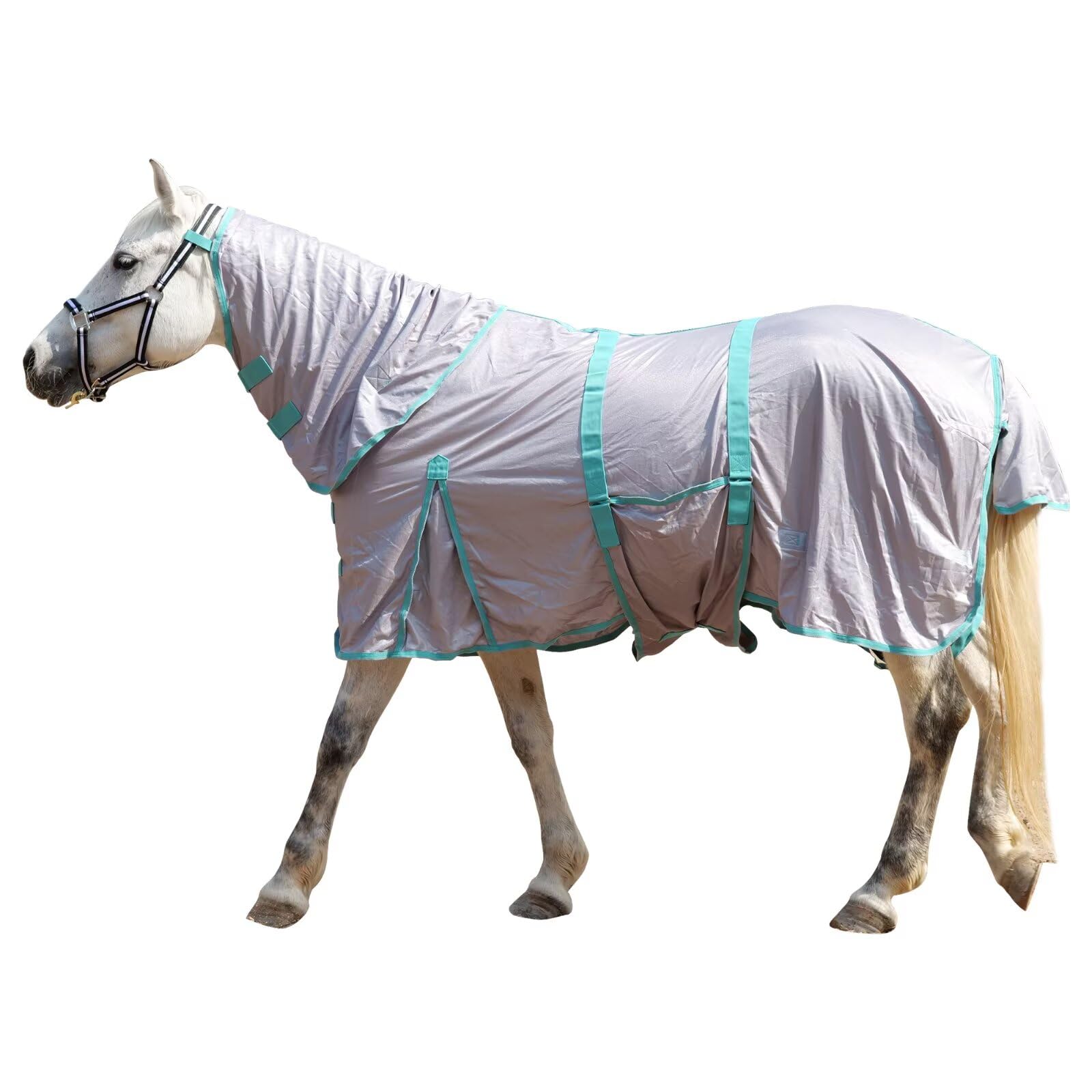 LEAFOREST Couverture anti-mouches maille respirante protège le cheval des insectes.