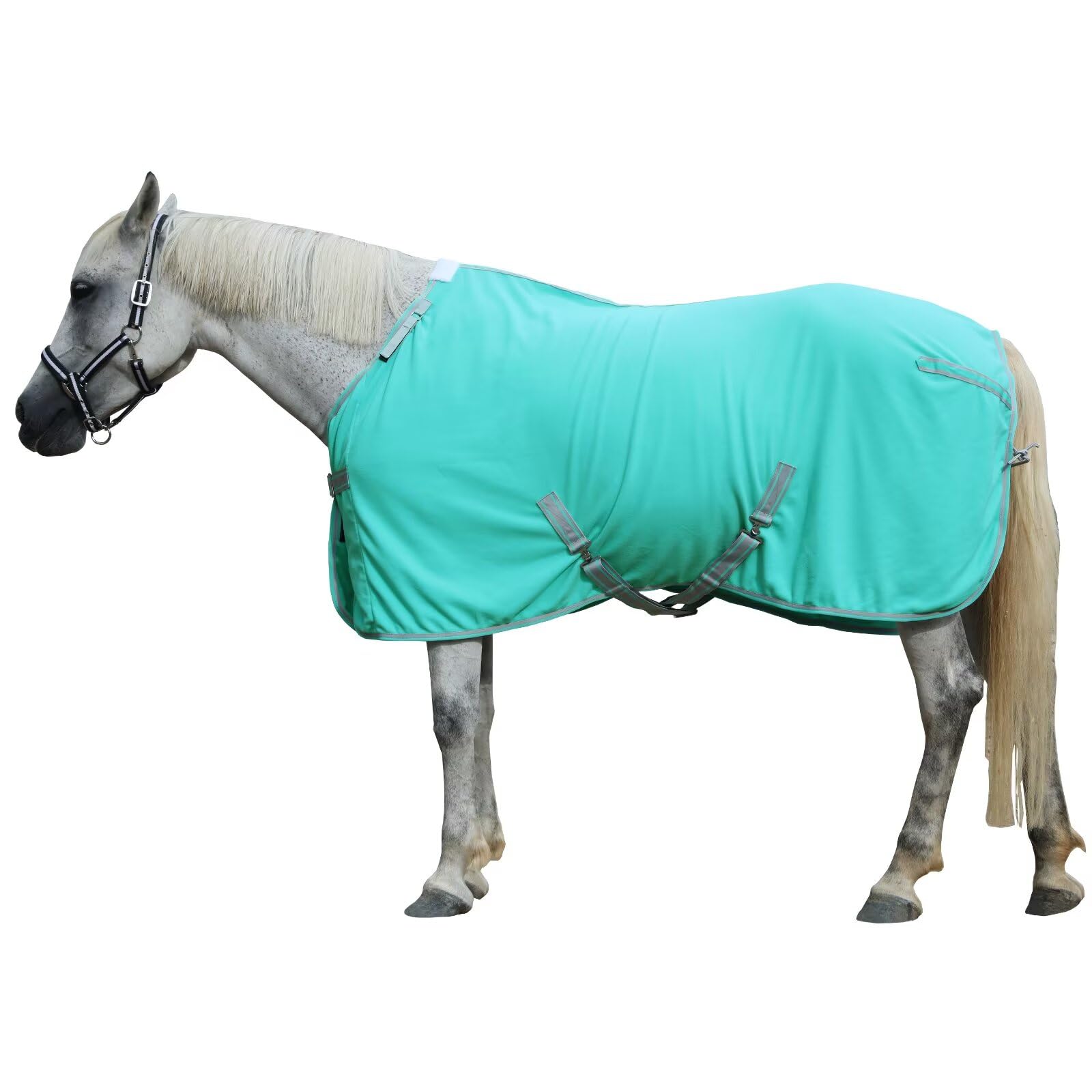 LEAFOREST Couverture cheval polaire double-face 72 pouces pour chaleur et douceur.
