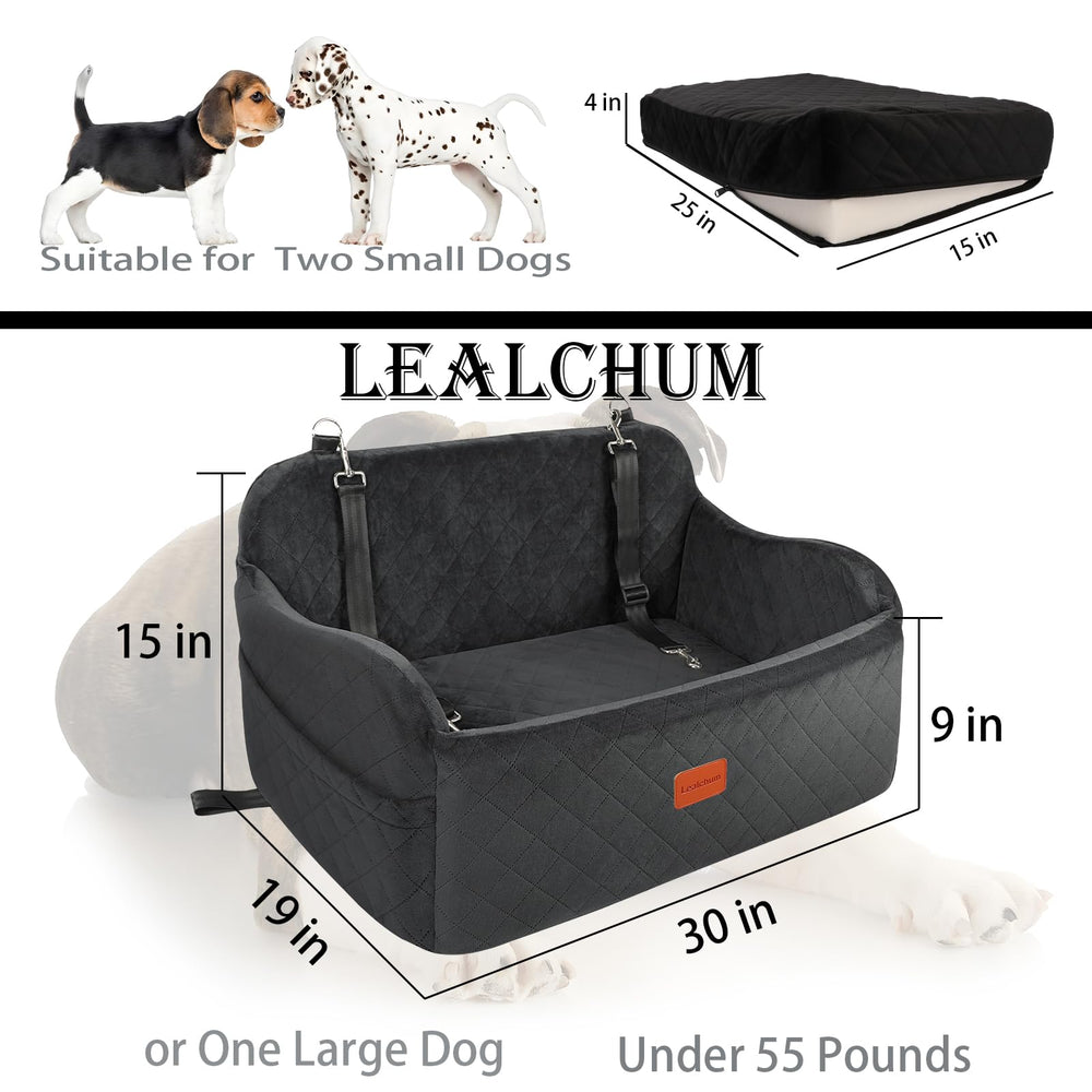 Lealchum dossier chien avec poches latérales, rangement pratique pendant le trajet.