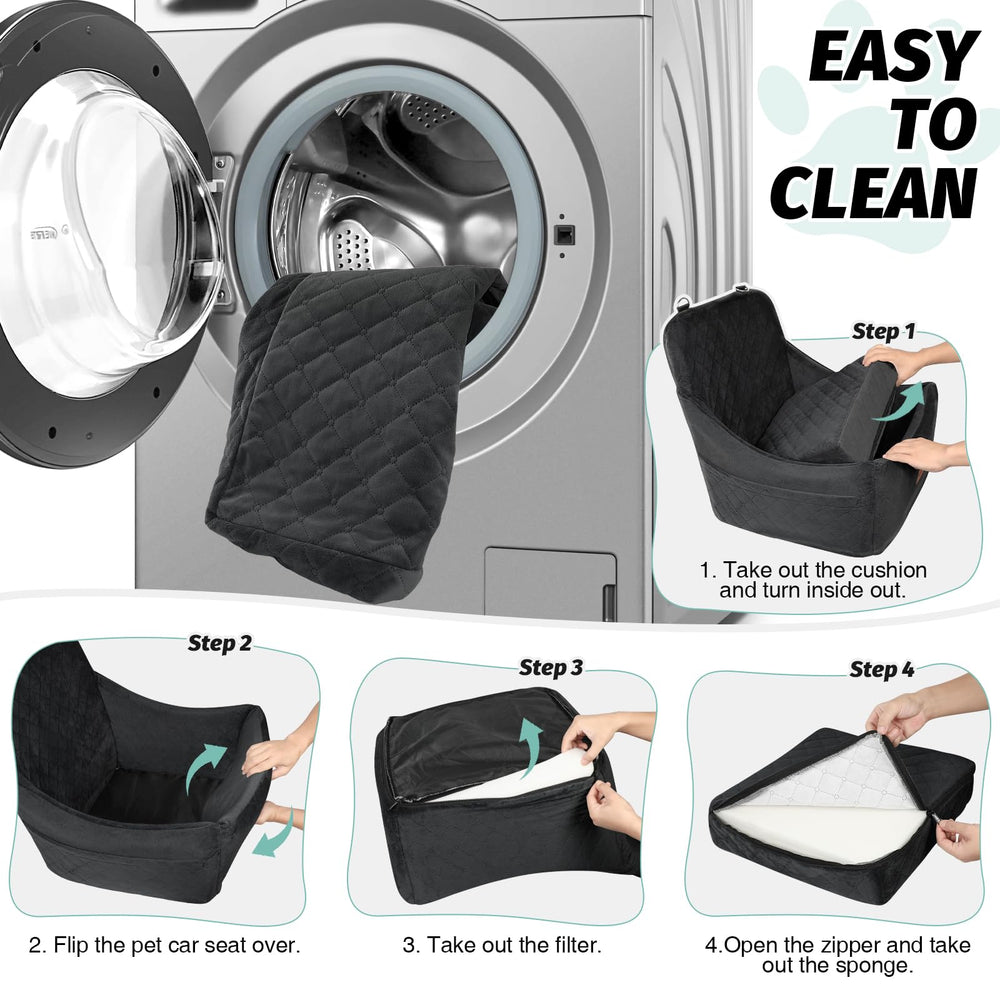 Deux poches latérales pratiques pour ranger friandises et accessoires